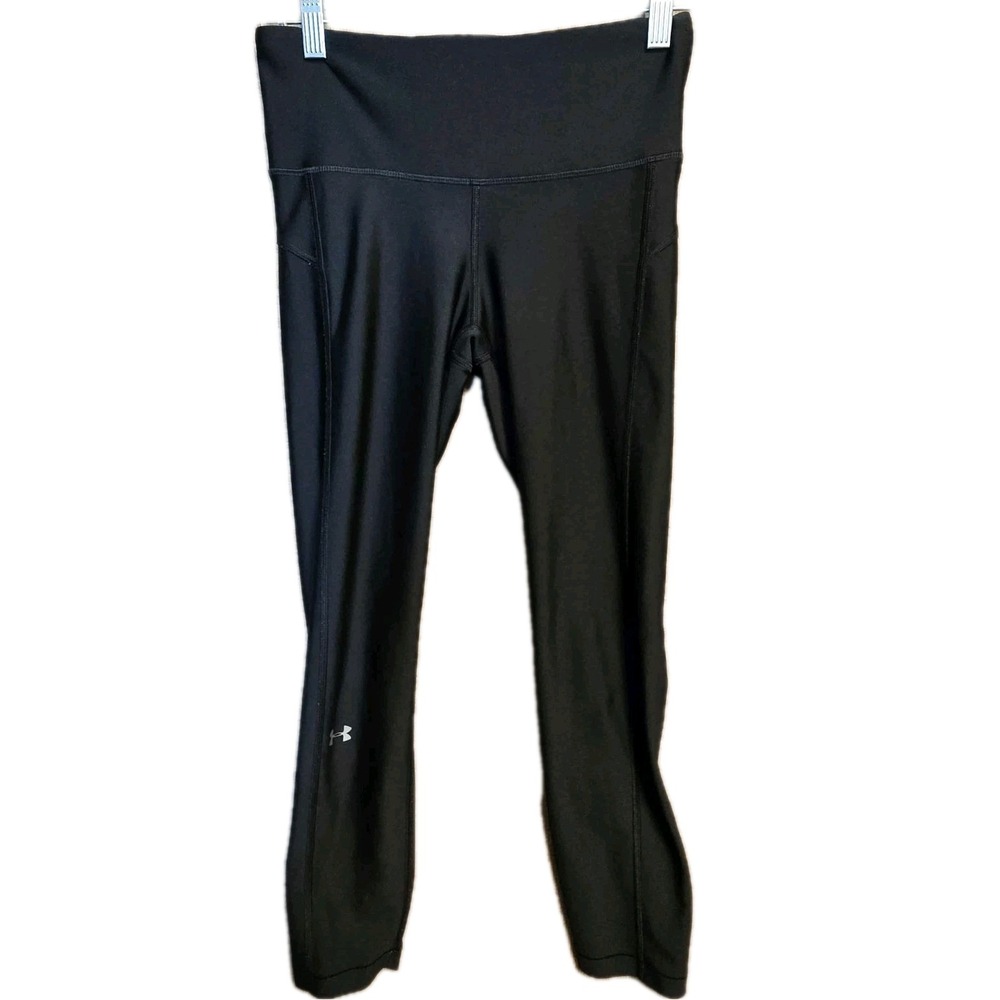 🖤 UNDER ARMOUR Women's HeatGear Black Leggings Size Small | Compression Workout